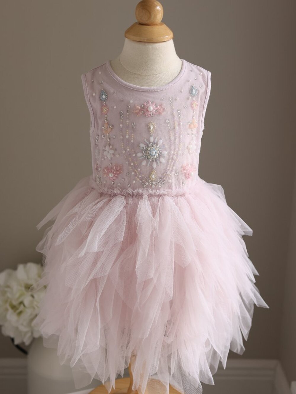 Tutu Du Monde Bebé Floral Tutu Dress 6-12M Milestone Portrait Wedding Party